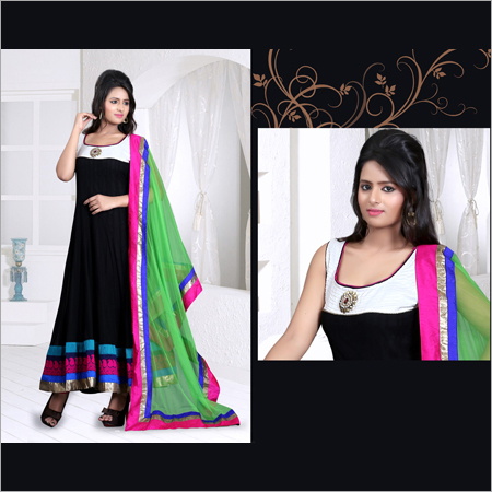 Designer Cotton Anarkali Suit