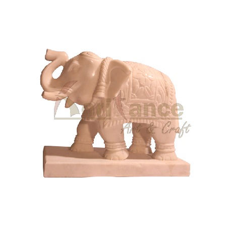 Marble Elephant Sculpture