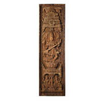 Antique Style Carved Wood Panel