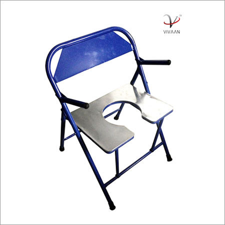 BLUE COMMODE CHAIR
