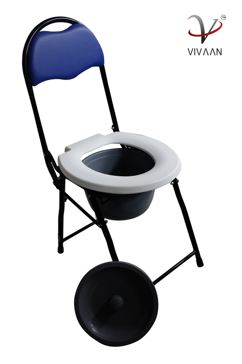 LEATHER COMMODE STOOL