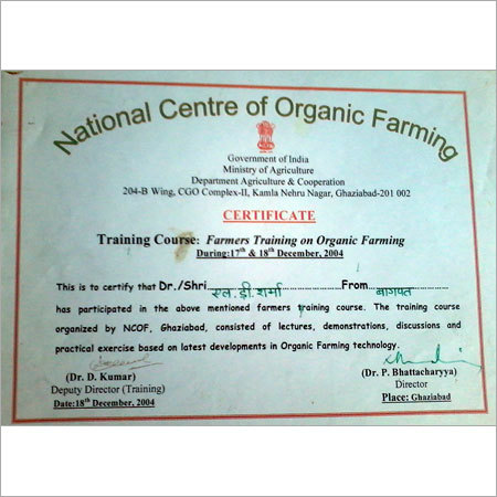 Certificates