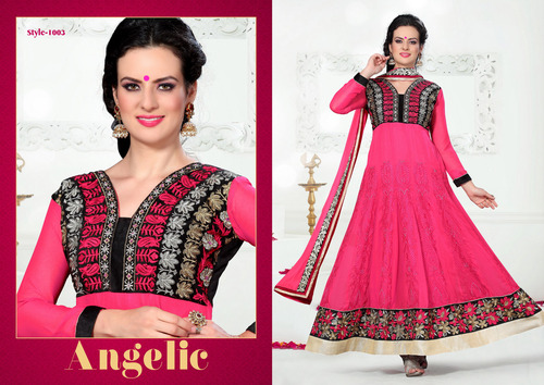 The Red Colour Dress Anarkali