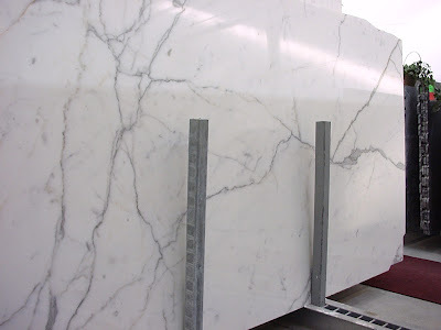 Indian Statuario Marble - 20 Mm Polished Slabs | Breakage Resistant, Glossy Finish, Perfect for Kitchen Tops and Flooring Applications