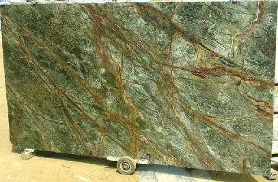 Rain Forest Green Marble - 2cm Thick Slabs, Polished Finish with Eye-Catchy Intricate Designs