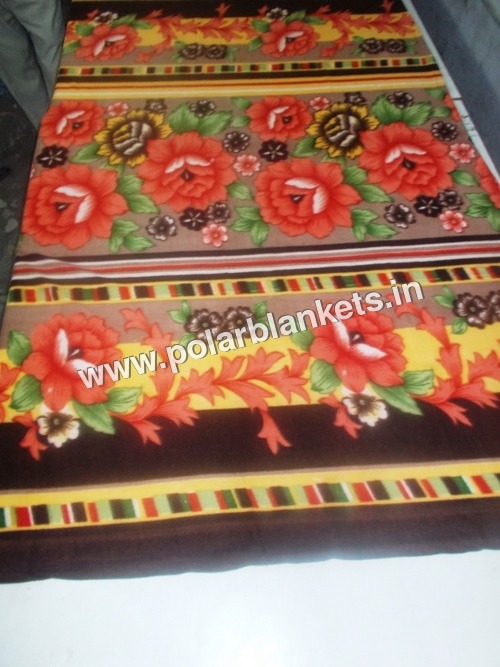 Floral Polar Fleece Blanket