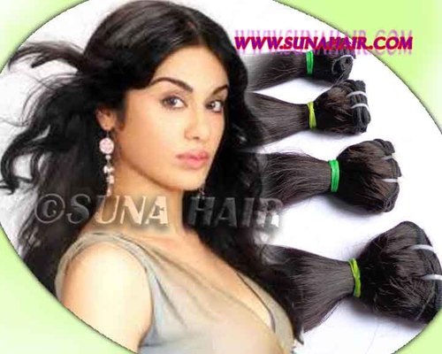Indian Machien Weft Body Wavy Human hair hair extensions
