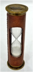 Antique Red Leather Timer