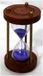 Timer on wooden base