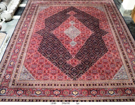 Persian Hand Knotted Carpet - Wool Silk, Customizable Size, Red | Medallion Design, Luxury Feel, Intricate Pattern, Durable