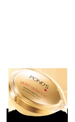 Ponds Gold Radiance Youthful Night Repair - Cream 50g, Gold Color | Youthful Glow, Night Repair, Skin Radiance, Anti-Aging