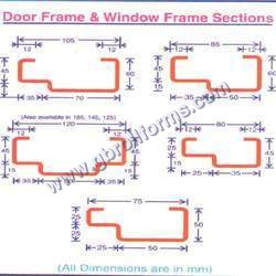 Pressed Steel Door Window Section