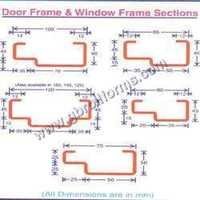 Steel Door Window Frame Profiles & Sections
