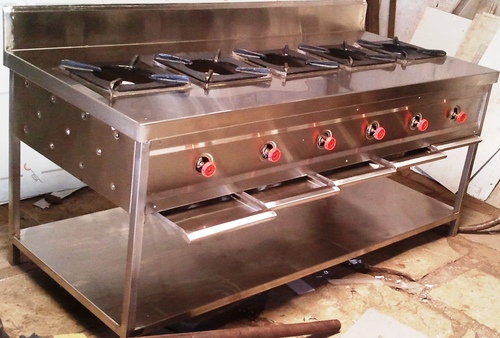 Stainless Steel Five Burner Application: Hotel
