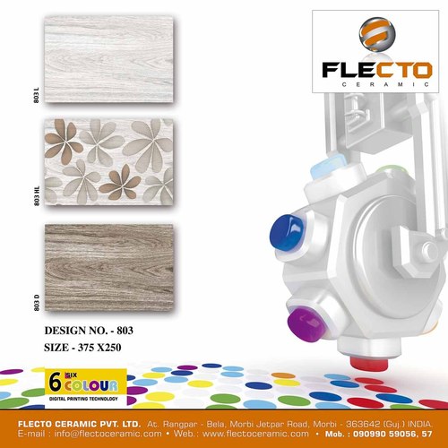 Flower Series Wall Tiles - Ceramic, Varying Sizes, Matt Finish | Durable, Scratch Resistant, Water Resistant, High Flexural Strength, Stylish Designs