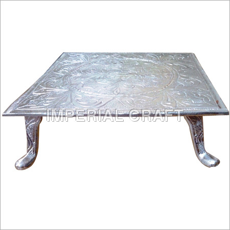 Handcrafted Aluminium Chowki