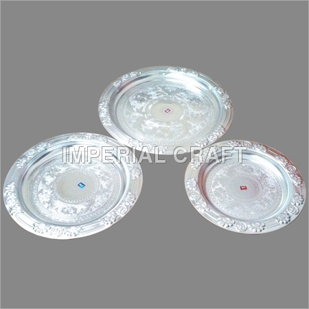 Silver Coated Thali