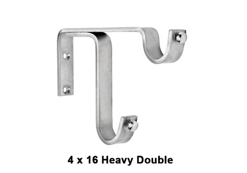 Double Curtain Pole Support