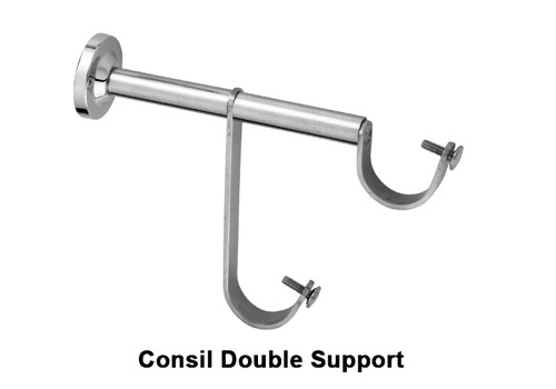 wooden curtain rod supports