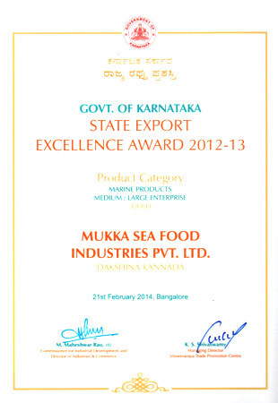 STATE EXPORT EXCELLENCE AWARD 2012-13