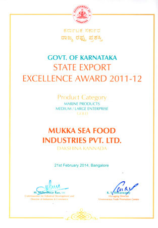STATE EXPORT EXCELLENCE AWARD 2011-12