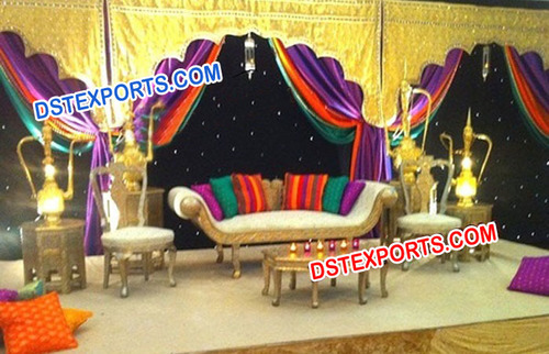 Wedding Stage Temple Backdrop