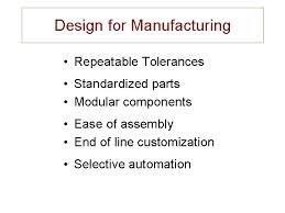 निर्माण के लिए डिज़ाइन