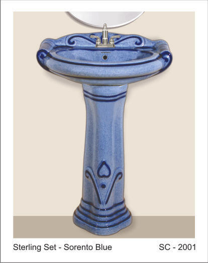 Rustic Wash Basin with Pedestal