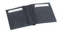 Atm Card Holder - Leather, 3.5 X 2.5 Inches, Black | Smooth Texture, Durable Stitching, Attractive Pattern, Lightweight Design