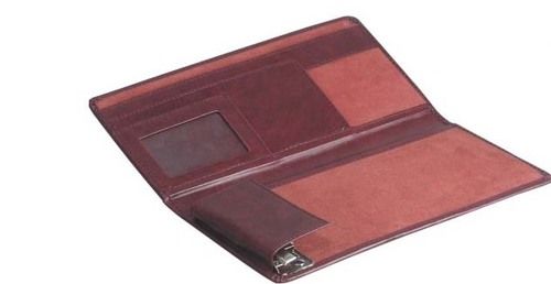 Leather Cheque Book Holder