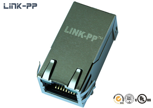 10/100 Base-T tab-up RJ45 connector with leds