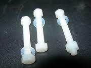 Nylon Nut and Bolts - Customized Head Size and Type | Ruggedness, Abrasion Resistance, High Strength, Smooth Finish