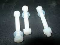 Nylon Nut And Bolts - Customized Head Size And Type | Ruggedness, Abrasion Resistance, High Strength, Smooth Finish