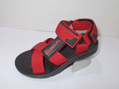Red strap sandals