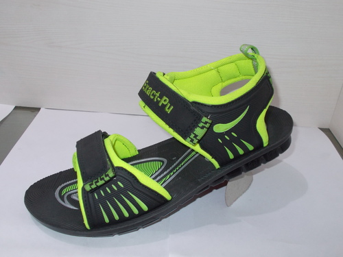 Green strap sandals