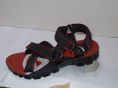 black & red sandals