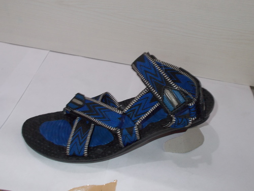 Black and blue Sandals