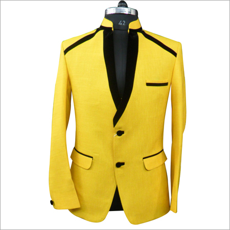 Party Wear Yellow Coat