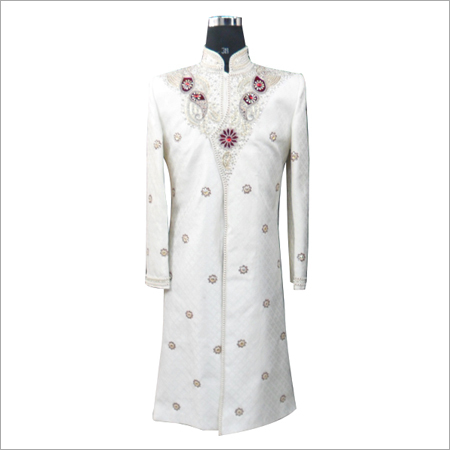 White Designer Sherwani
