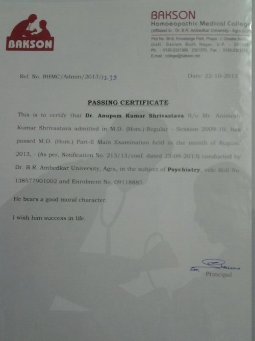 BAKSON HOMOEOPATHIC MEDICAL COLLEGE