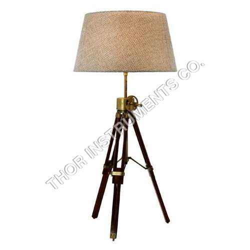 Surveyors Antique Restoration Tripod Table Lamp