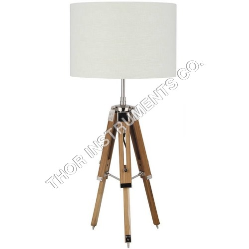 Tripod Table Lamp with Cotton Shade