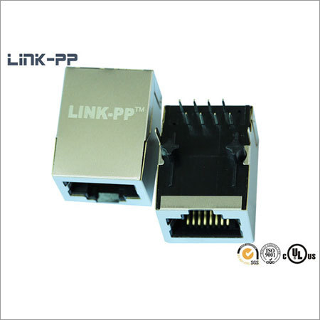 10/100 Base-T tab-down J00-0045NL RJ45 connector with leds