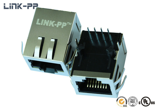 10/100 Base-T tab-down HFJ11-S139E RJ45 connector without leds