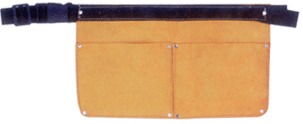 Leather Nail Pouch with Two Pockets