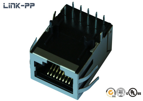 10/100/1000 Base-T tab-down HFJ11-1G16E-L12RL RJ45 connector without leds