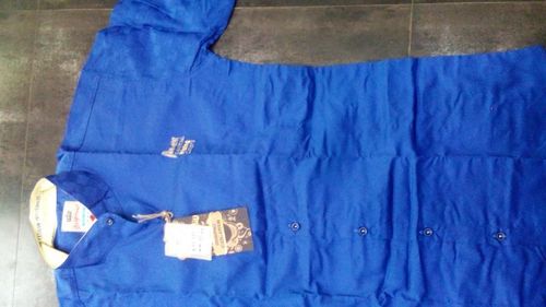 Shirt - Cotton, Size M, Blue | Collared, Soft Fabric, Stylish Design, Comfortable Fit, Durable, Easy to Wash, Classic Style, Half Sleeves