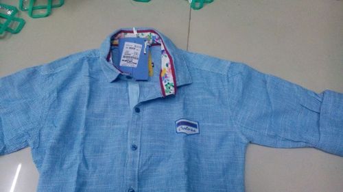 Shirt - Cotton, Size M, Light Blue, Long Sleeve | Collared, Soft Fabric, Comfortable Fit, Durable, Easy to Wash, Versatile Style