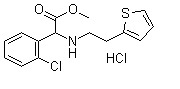 S-(+)-Methyl-(2-chlorophenyl)[(2-(2-thienyl)amino]acetate hydrochloride