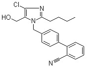 2-Butyl -4-chloro-[(2a -cyanobiphenyl-4-yl)-methyl]-5-(hydroxymethyl) imidazole